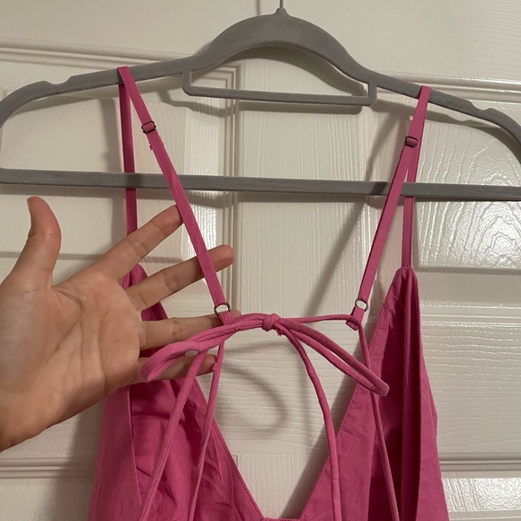 NWT Free People - Finer Things Midi Pink Dress - Picture 6 of 11